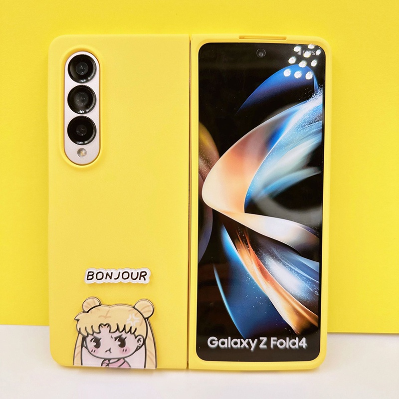 Z Ốp Điện Thoại Cứng Hình Chữ Cái DIY Cho Samsung Galaxy Z Fold 4 Z Fold 3 4