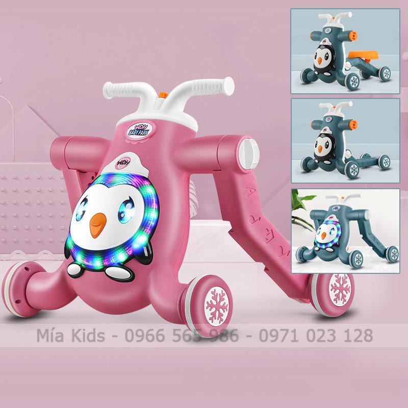 Xe Tập Đi Đa Năng WDH Baby Park 3in1 Phát Nhạc: Tích hợp Xe Chòi Chân, Xe Trượt Scooter Cho Bé 6 Tháng - 5 Tuổi