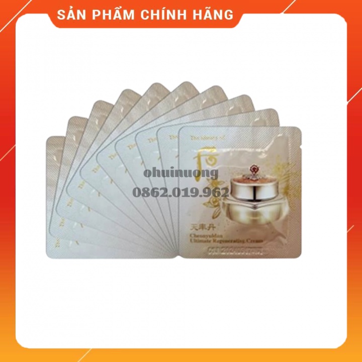 Gói kem dưỡng whoo tái sinh cheonyuldan Ultimate Regenerating Cream 1ml_OHUINUONG