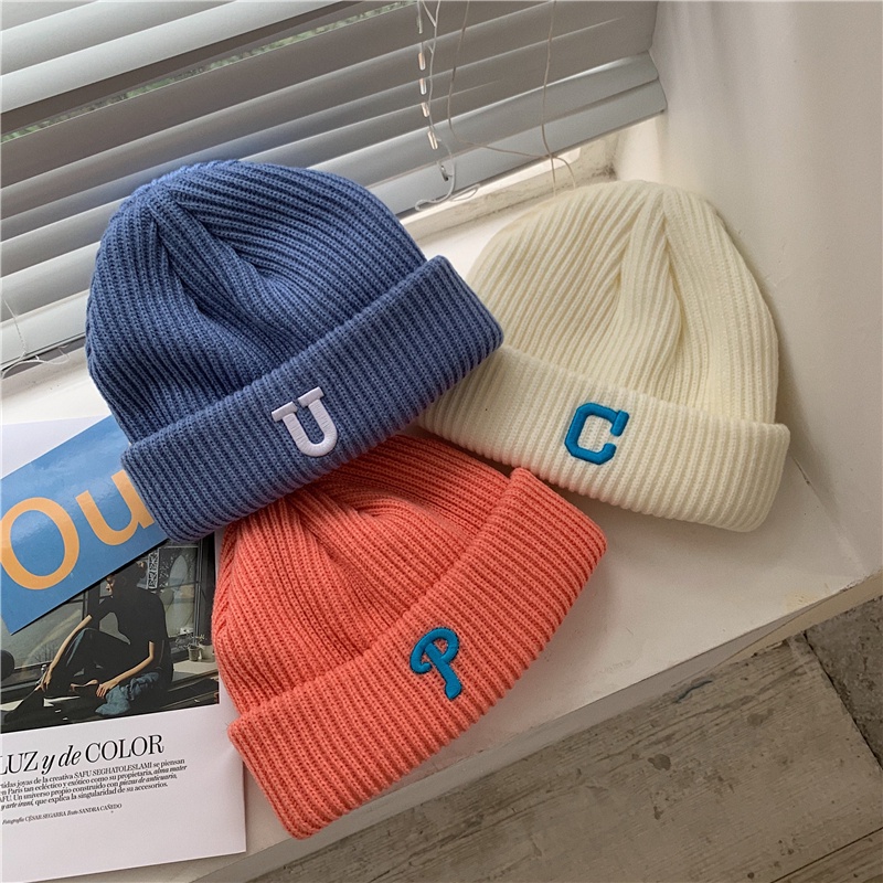 Mũ Len Dày Dặn Giữ Ấm Mùa Đông Phong Cách Hàn Quốc Cho Nữ