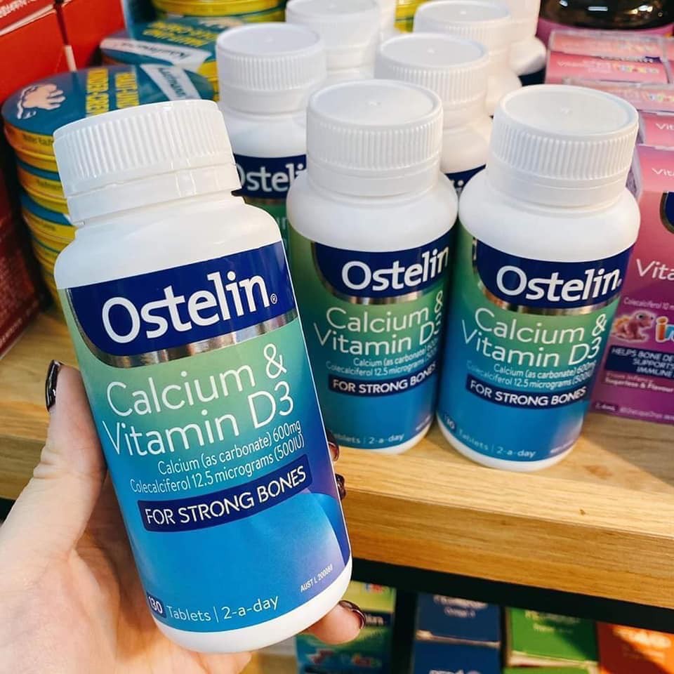 Canxi Ostelin Hộp 130 Viên Úc Bổ Sung Canxi Vitamin D3 Cho Mẹ Bầu, Mẹ Sau Sinh