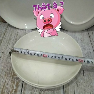 Hộp 6 cái Dĩa sứ tráng men sâu lòng 8inch