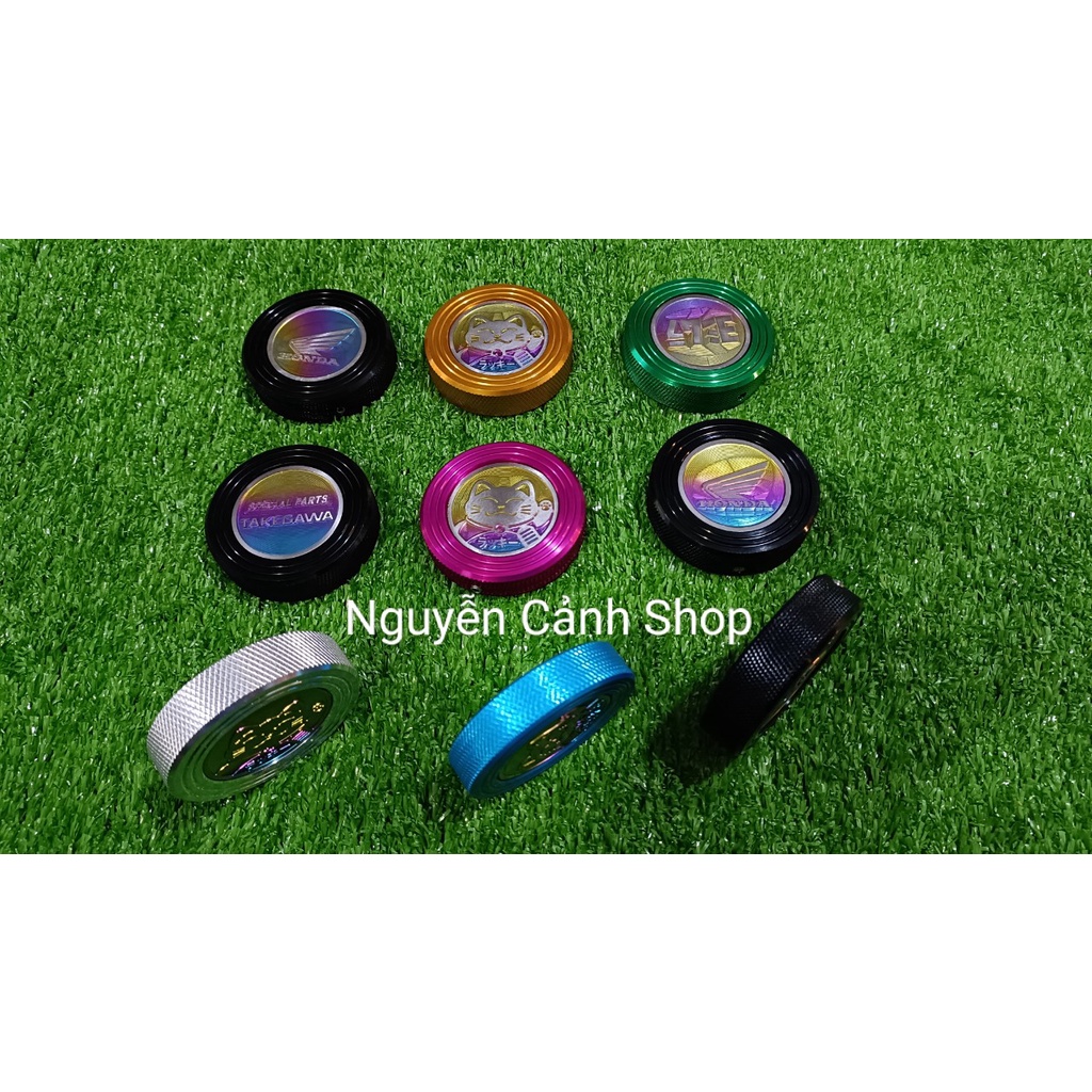 Nắp xăng kiểu CNC nhôm titan cho xe máy