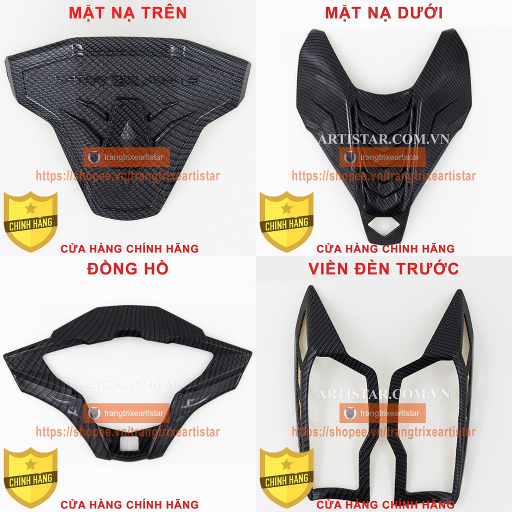 Ốp Trang Trí Xe AIR BLADE 2016 - 2019 SƠN CARBON