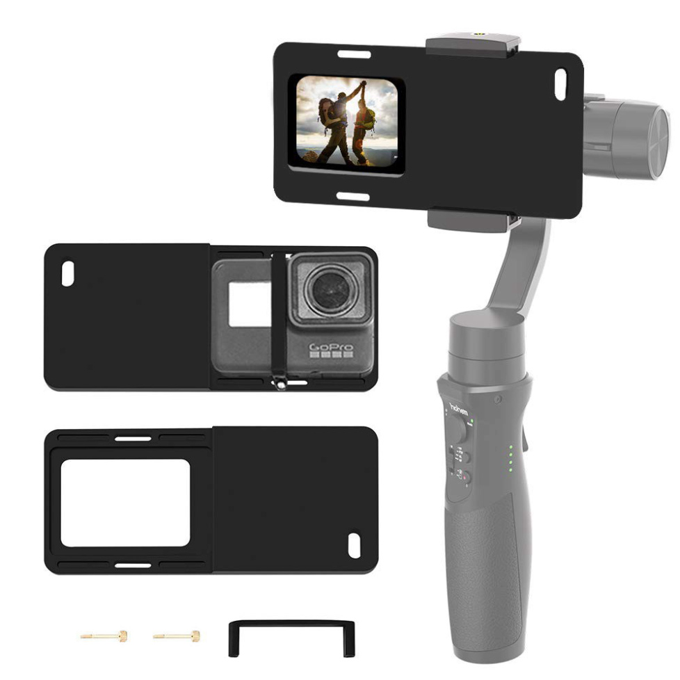 Adapter gắn camera hành động GoPro, Sjcam, Eken, SC-Cam.. lên Gimbal chống rung SMOOTH, OSMO MOBILE