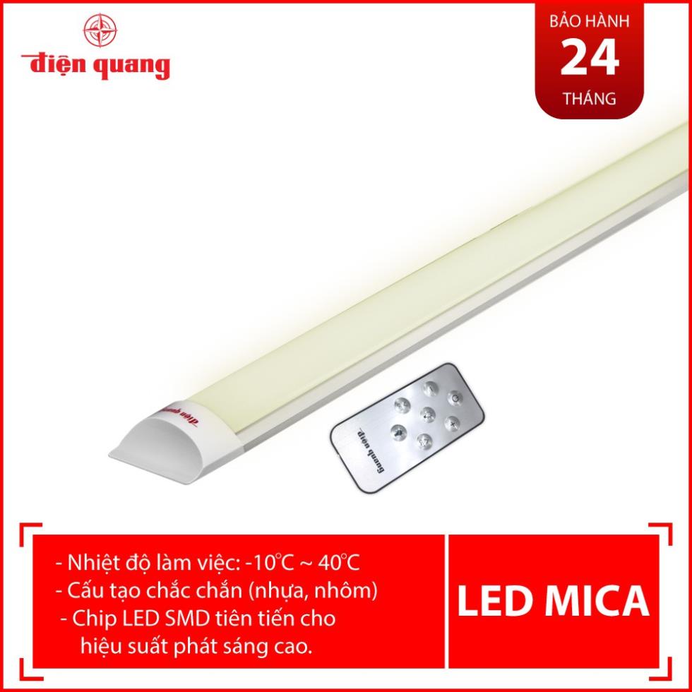 Bộ đèn LED MICA SMART Điện Quang ĐQ LED MF02RF 367CCT (36W, điều chỉnh độ sáng và nhiệt độ màu, có remote, nhôm nhựa)