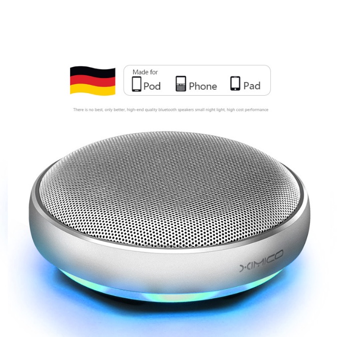 Loa bluetooth XIMICO âm thanh siêu trầm vỏ kim loại cao cấp Hàng Xuất Khẩu Đức kết nối điện thoại IOS/Android
