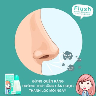 Bình rửa mũi Flush (hàng xuất Mỹ, Nhật)
