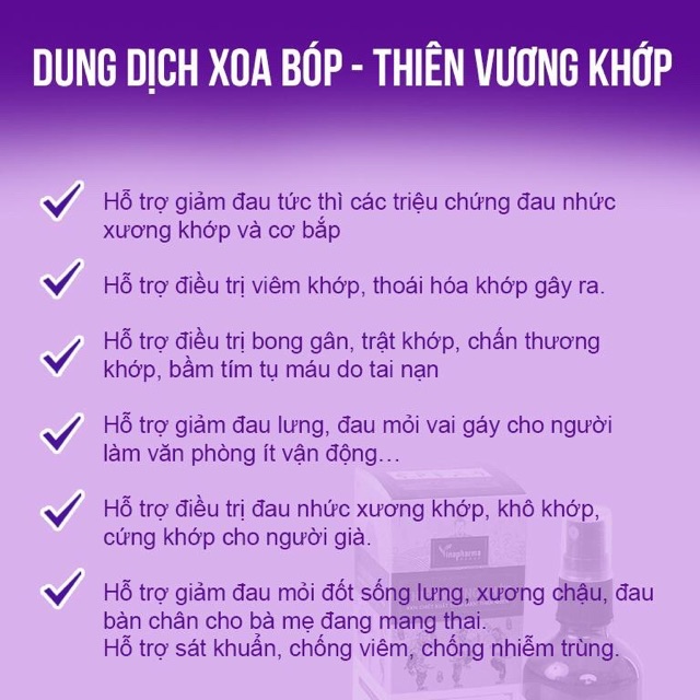 Thiên Vương Khớp Giảm Đau Dạng Xịt - Hỗ Trợ Điều Trị Xương Khớp