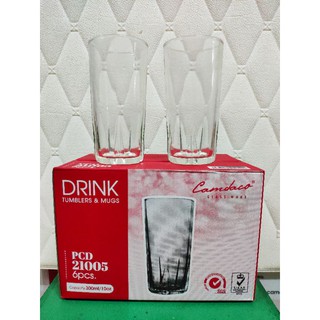 Bộ 12 ly cốc thủy tinh uống cà phê 38 khía 300ml