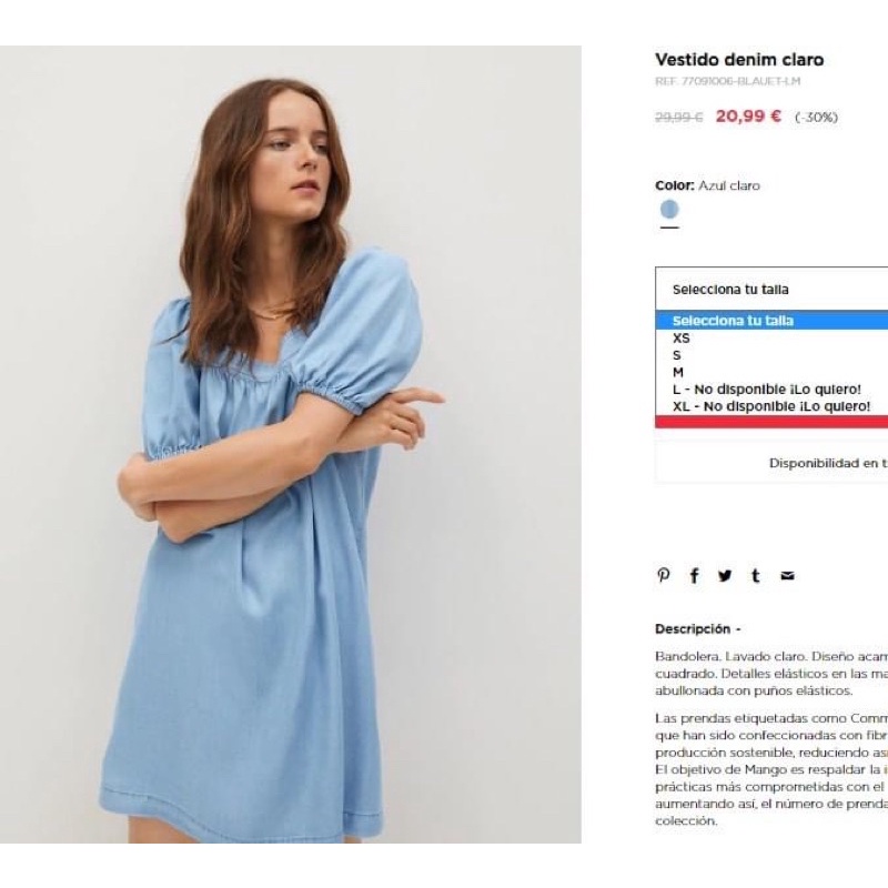 Đầm suông Zara size XS