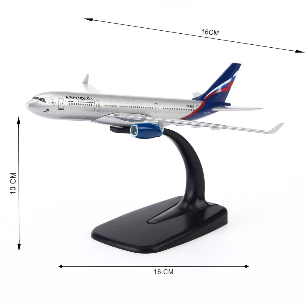 Mô hình máy bay Aeroflot Russian Airlines Airbus A330 16cm Everfly