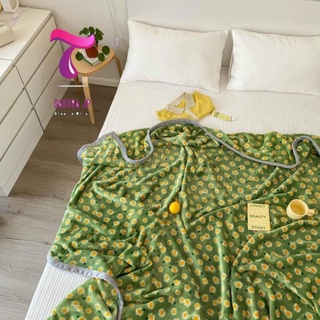 HÀNG MỚI-  Chăn Lông Tuyết Điều Hòa Vintage Cúc Ban Mai - Thu Đông - BST Chăn Tuyết Nhung