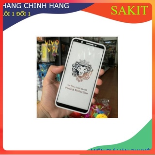 Kính Cường Lực Full ViVo V7 - V7 plus  - V9 - Y71 - Y85 (tặng giấy lau) 9D.