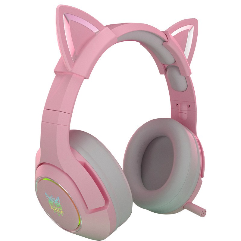 Tai Nghe Headphone Tai Mèo - TTLIFE Xinh Xắn - Có Đèn Led Siêu Cute Tai Nghe Chụp Tai Bluetooth Không Dây Tai Mèo Đáng Yêu Có Đèn LED BEST