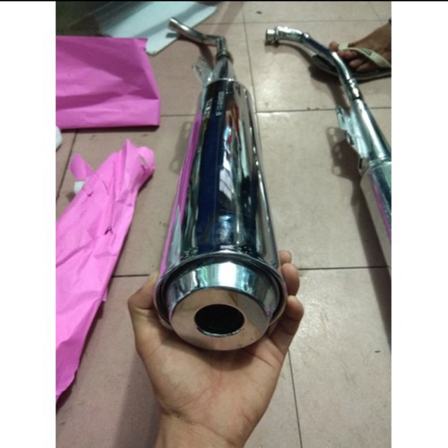 Pô xe máy wave 110 pô way 110 đít xi móc sẵn