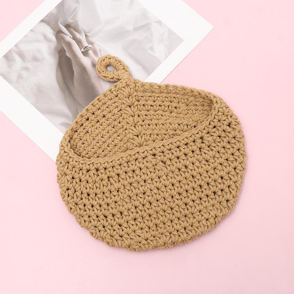 ROSE Rổ Đựng Trái Cây Bằng Vải Dệt Tay Thoáng Khí Phong Cách Boho