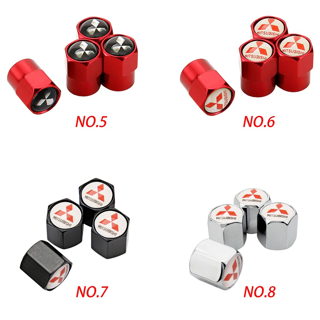 Bộ 4 nắp van lốp xe hơi Mitsubishi