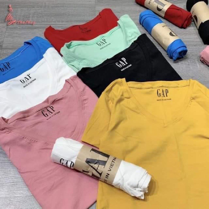 [ Mã WASTAPR giảm 10K đơn 50K] Áo phông trơn nữ cổ tim