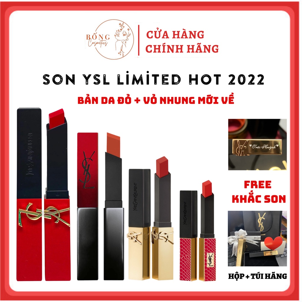 Son YSL Slim Collector bản Limited Edition mới 2021, có 3 Bản Đặc Biệt, son Chuẩn auth, Bống cosmestics
