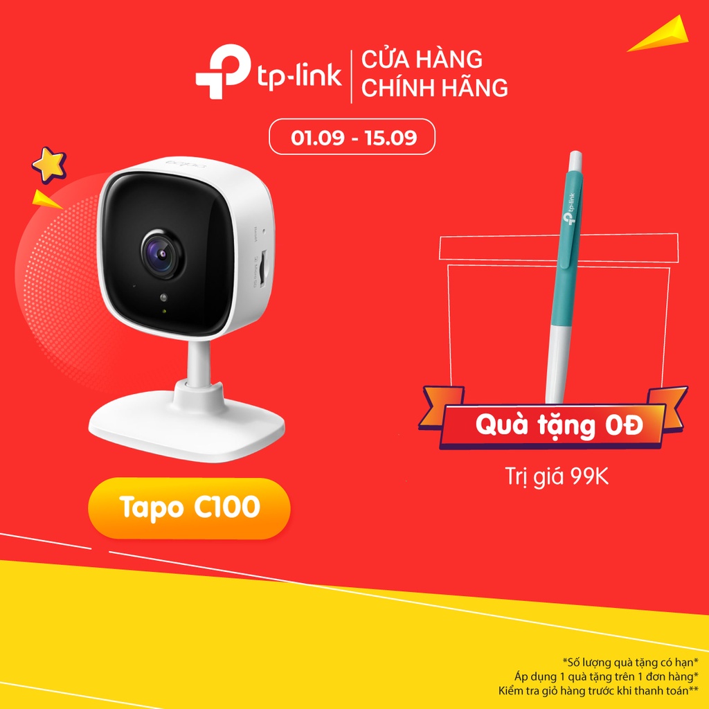 Camera WiFi Thông Minh TP-Link Tapo C100 / C110 An Ninh Cho Gia Đình