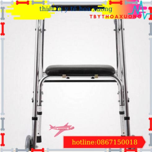 [HÀNG CHÍNH HÃNG] Khung Tập Đi Cho Người Già Có Ghế Ngồi Lucass W9