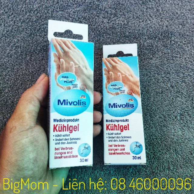 Gel bôi làm mát trị phỏng và côn trùng cắn Das Gesunde Plus Kuhlgel 30g