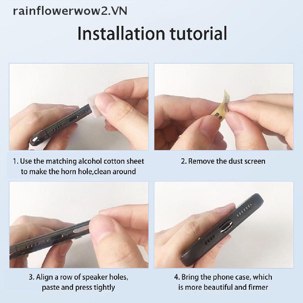 Bộ 4 Miếng Dán Chống Bụi 1 / 1.6cm Cho Loa Điện Thoại