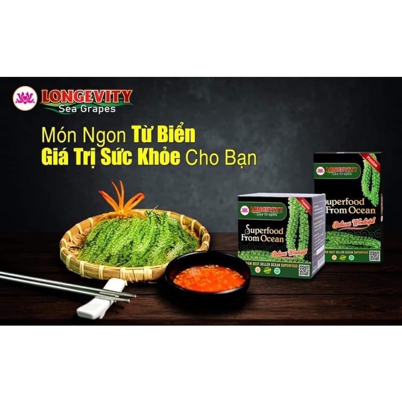 [ Quà tặng Nước chấm mè rang ] Rong nho Tách nước YUKIBUDO - Namiso- Green Food - trường thọ chính hãng