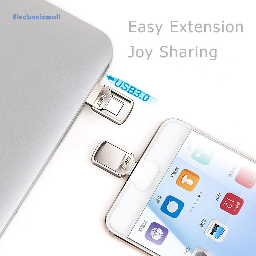 Thẻ nhớ USB 3.0 EAGET CU20 bằng kim loại nối đầu Type-C OTG mini tiện dụng | BigBuy360 - bigbuy360.vn