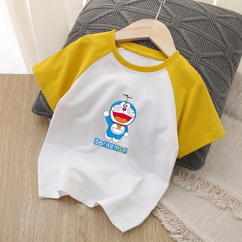 Áo Thun Tay Ngắn In Hình Doremon 3Xl Dễ Thương Cho Nam