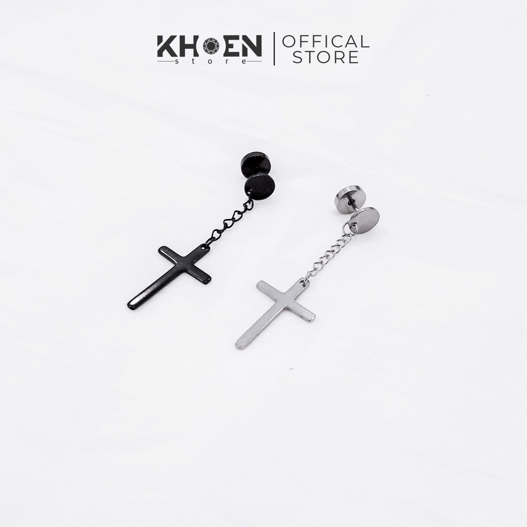 (1 Chiếc) Khuyên tai Nút thánh giá