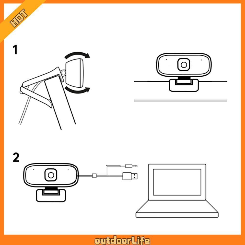 Webcam 720p Hd Kèm Mic Cho Máy Ảnh | BigBuy360 - bigbuy360.vn