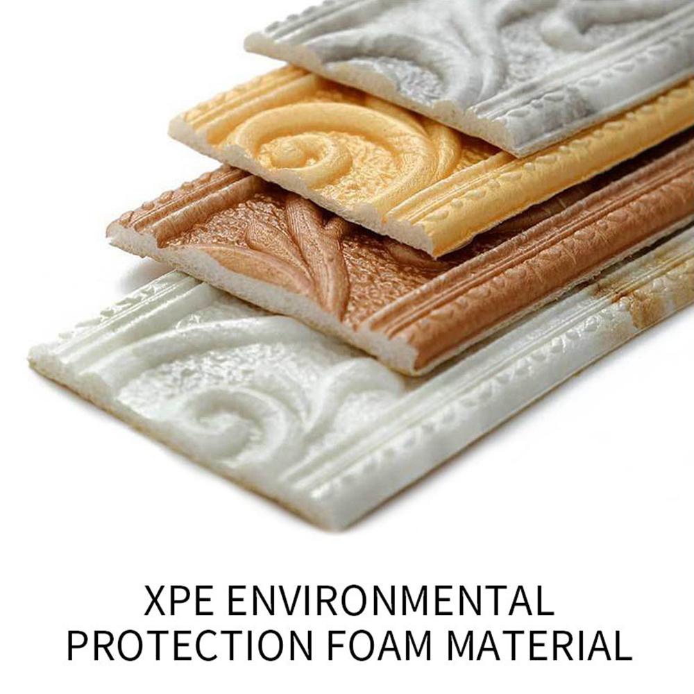 Miếng Dán Tường Bằng Xốp Họa Tiết 3D Chống Thấm Nước Phong Cách Vintage Độc Đáo Trang Trí Nhà Cửa