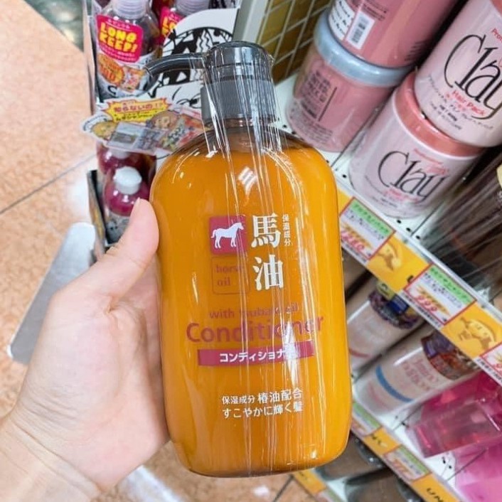 BỘ GỘI XẢ MỠ NGỰA - Dầu Gội Đầu Mỡ Ngựa Nhật Bản 600ML  - enshopvn.com