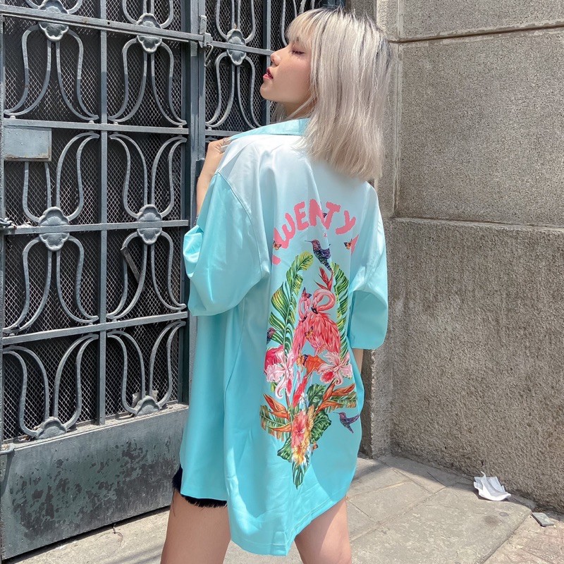 Áo sơ mi tay ngắn Flamingo shirt XXME chính hãng