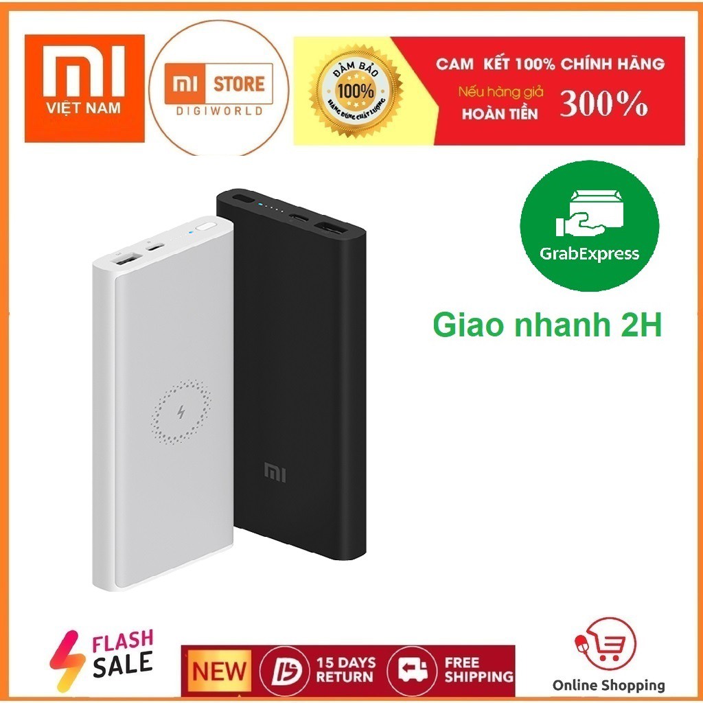 Pin sạc dự phòng Xiaomi không dây Mi 10000 mAh 18W Wireless