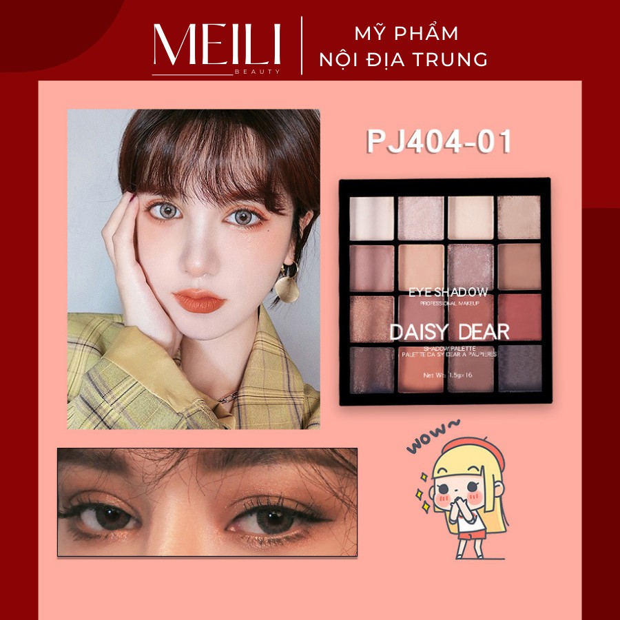 Phấn Mắt Daisy Dear 16 Ô  Phấn Trang Điểm Màu Sắc Long Lanh Quyến Rũ - Meili Beauty