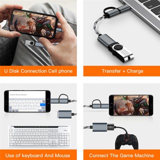 2 in 1  Type-C Micro USB To USB 3.0 Interface OTG Adapter Cable truing