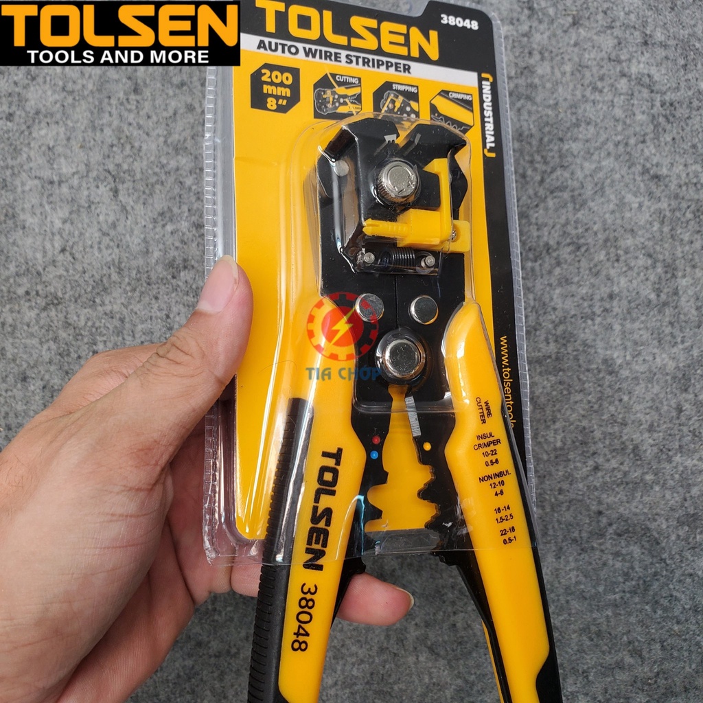 Kìm tuốt dây tự động TOLSEN 38048