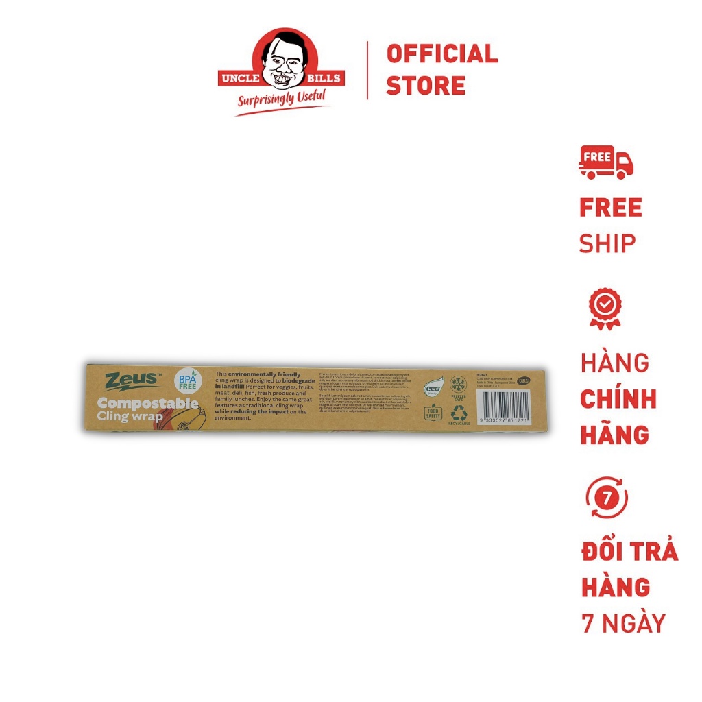 Màng bọc thực phẩm sinh học phân hủy hoàn toàn 30cm Uncle Bills BC0641