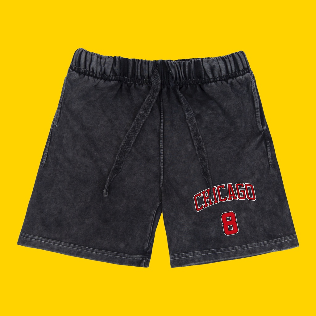 Quần Short CHICAGO Nam nữ Unisex dogo.store .chất liệu nỉ cotton da cá