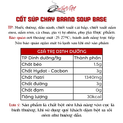 Gia Vị Nấu Súp Chay Cốt Quốc Việt 300g - Nhập Khẩu USA