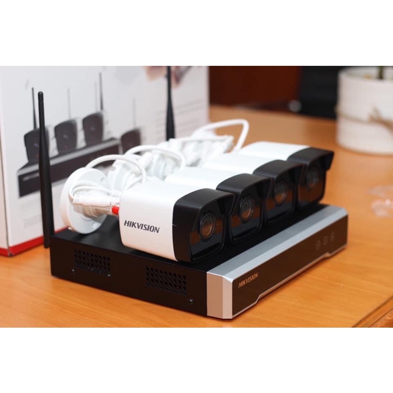 BỘ KIT Hikvision gồm 4 Camera IP Wifi Kèm Đầu Ghi 4 Kênh NK42W0H(D) Full 1080p bảo hành chính hãng 2