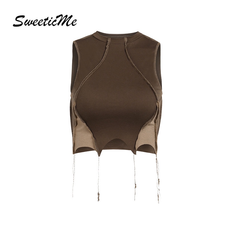 Áo Crop Top Mới Của Phụ Nữ Sweeticme 2022 Sexy