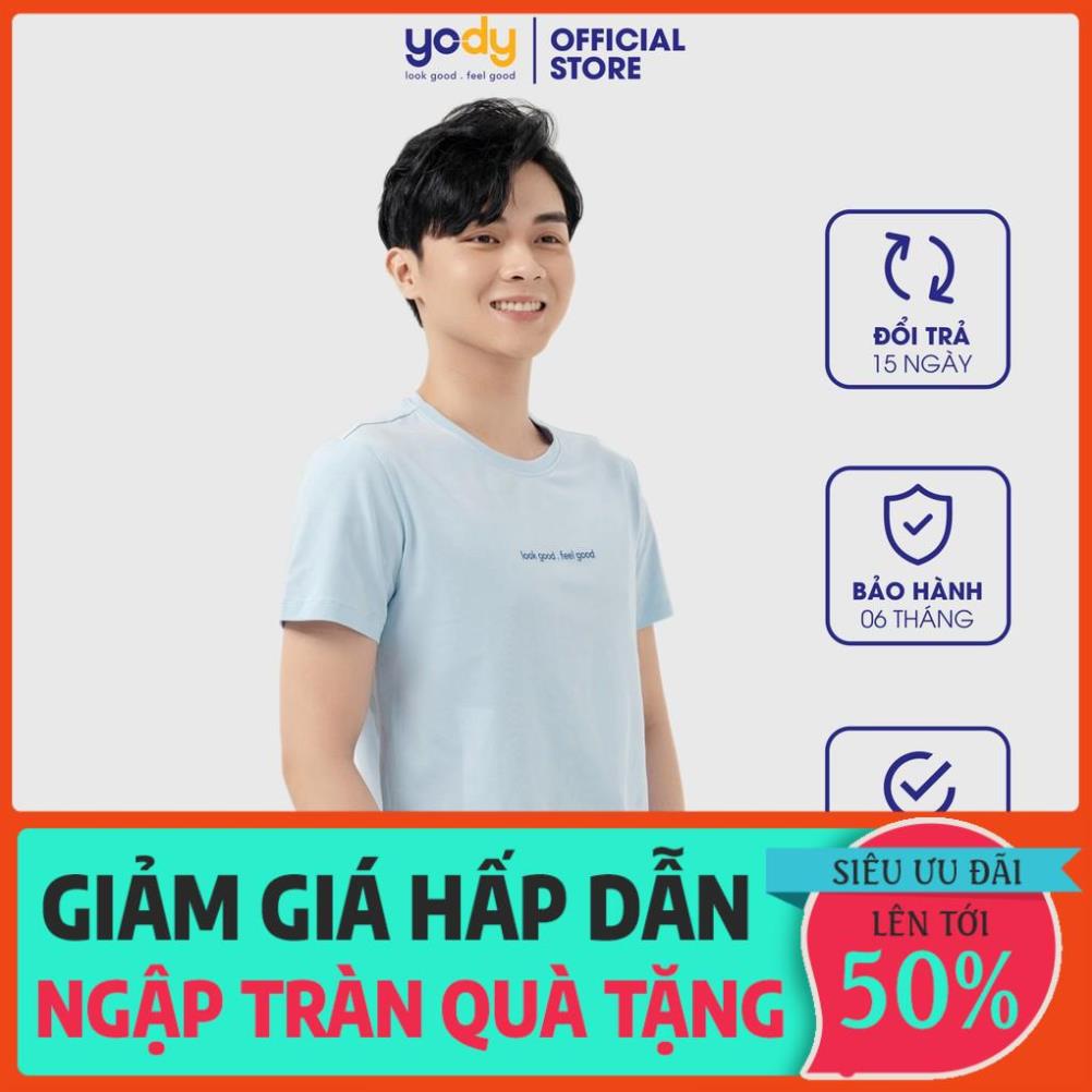 XẢ Áo phông Yody nam cổ tròn chất liệu Cotton mềm mịn thoáng mát - PPM4001