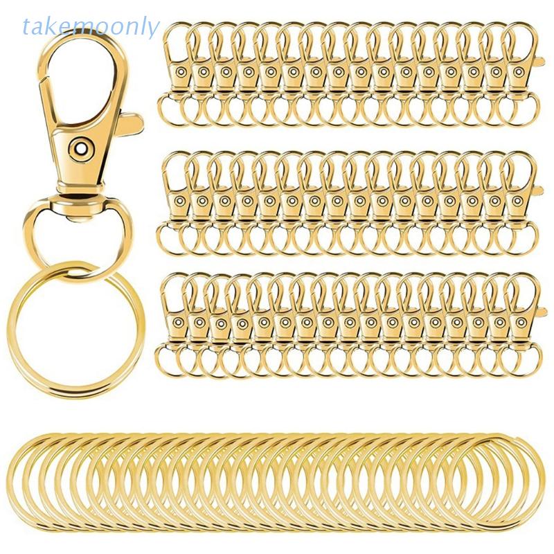 Set 100 Móc Khóa Càng Cua Mạ Vàng TAK