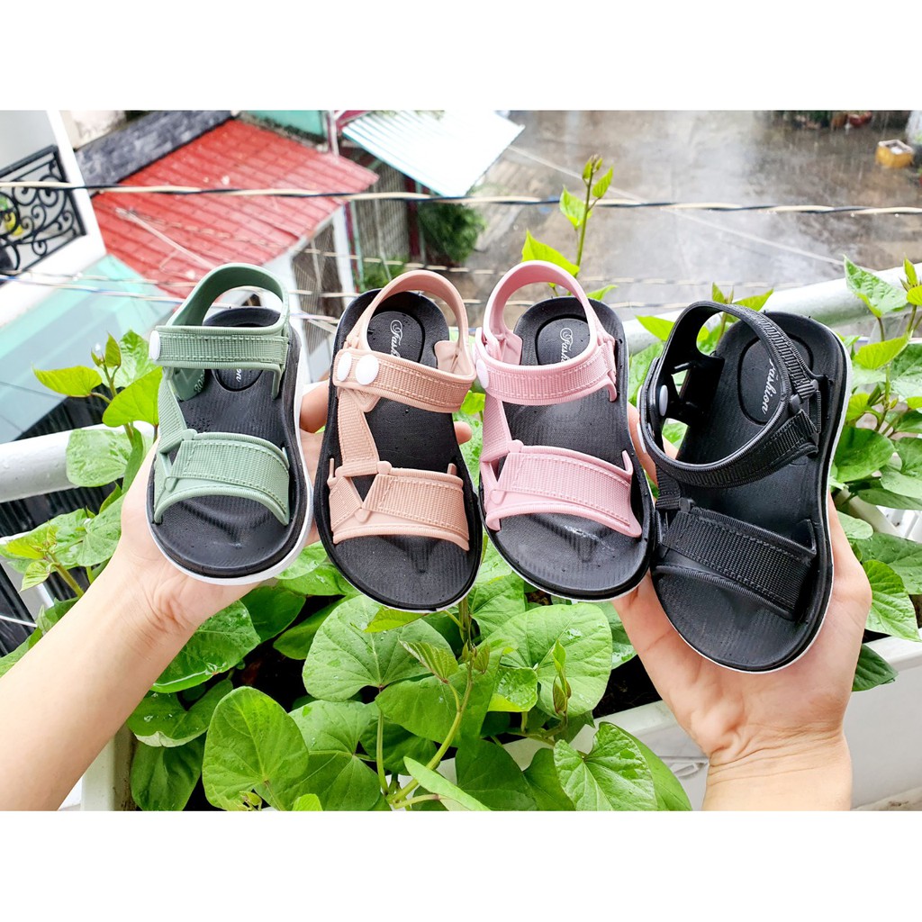 Giày sandal cao su siêu mềm cho bé trai bé gái bảo vệ mũi chân bé- Giày cho bé đến trường