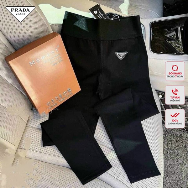 Quần Legging Nữ Cạp Cao Gen Bụng Prada