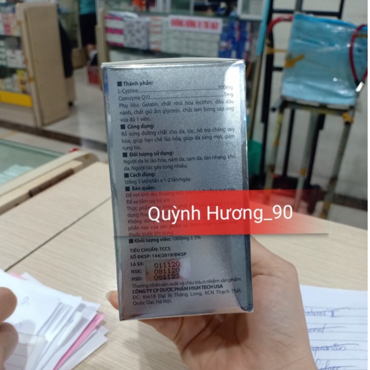 Viên uống L-CYSTINE with Coenzym Q10 giúp đẹp da,tóc